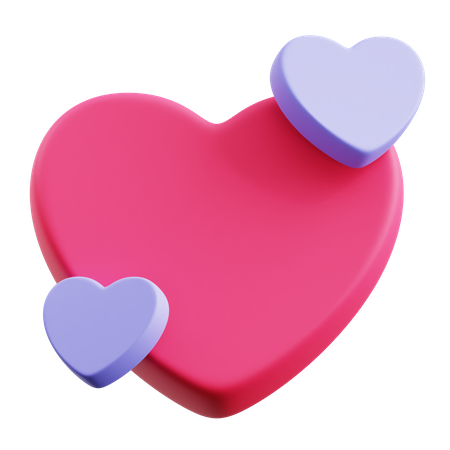 Hearts  3D Icon