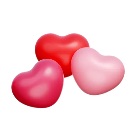 Hearts  3D Icon