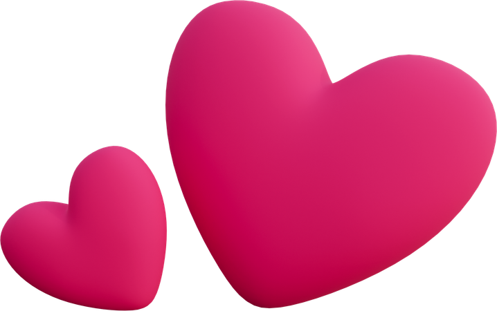 Hearts  3D Icon