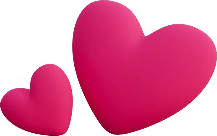 Hearts  3D Icon