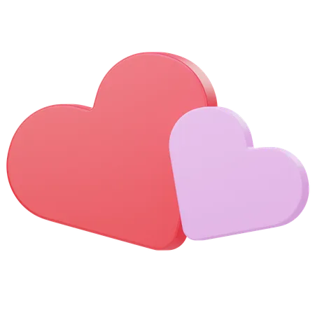 Hearts  3D Icon