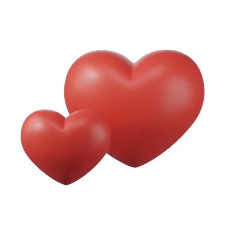 Hearts  3D Icon