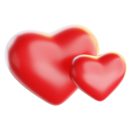 Hearts  3D Icon