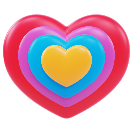 Hearts  3D Icon