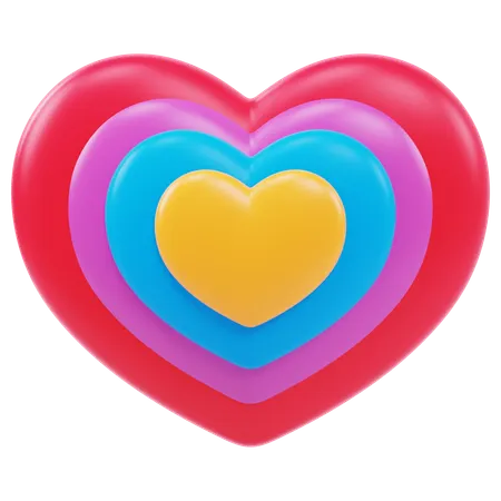 Hearts  3D Icon