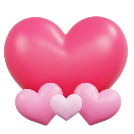 Hearts  3D Icon