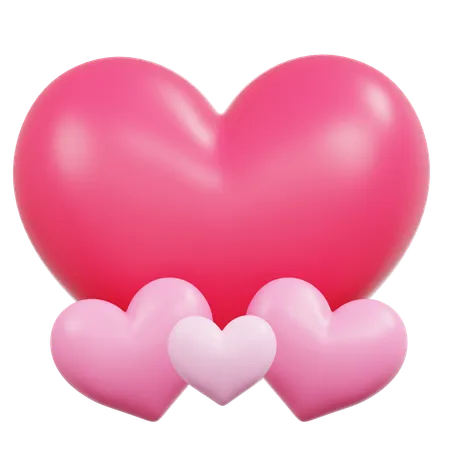 Hearts  3D Icon