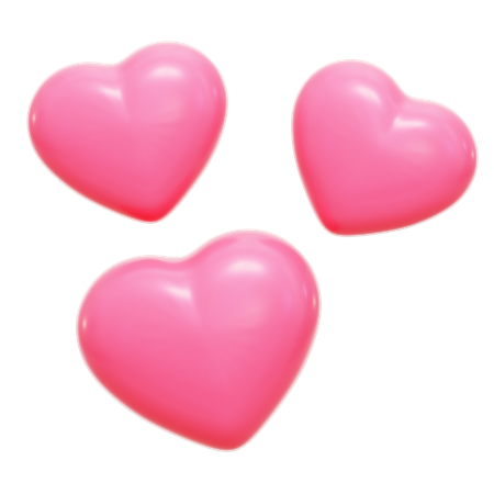 Hearts  3D Icon