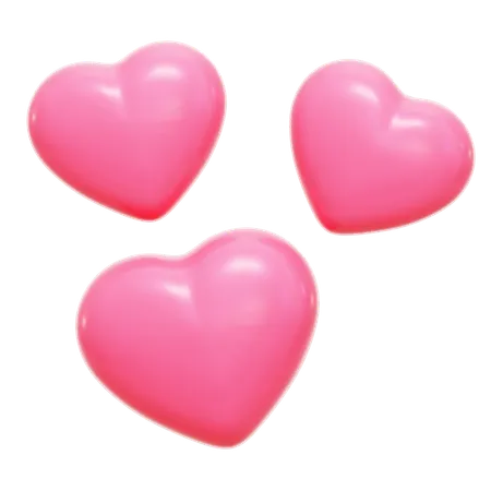 Hearts  3D Icon