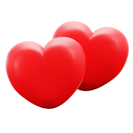 Hearts  3D Icon