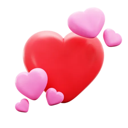 Hearts  3D Icon