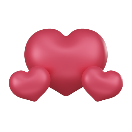 Hearts  3D Icon