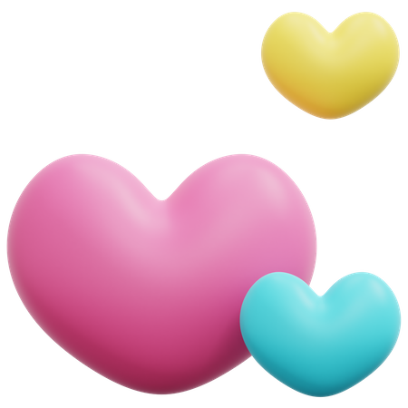 Hearts  3D Icon