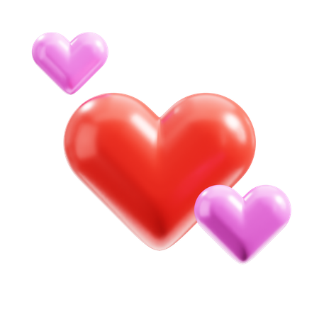 Hearts  3D Icon