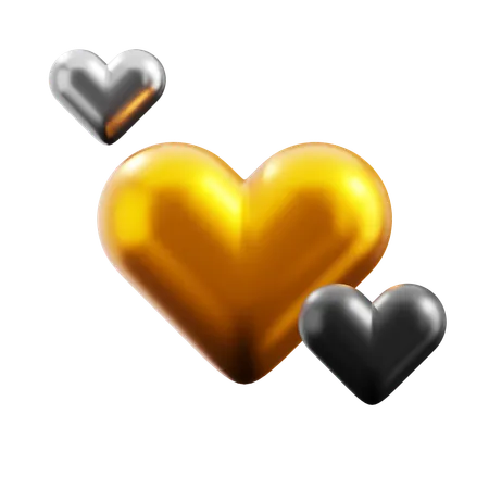 Hearts  3D Icon