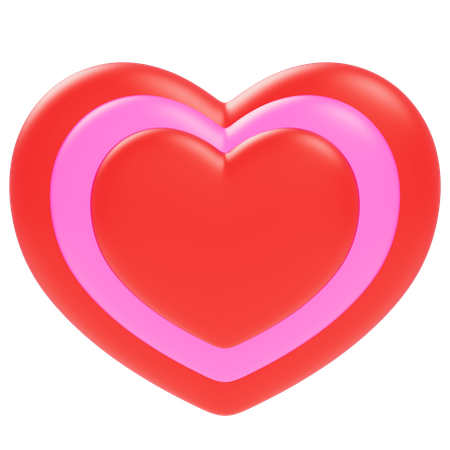 Hearts  3D Icon