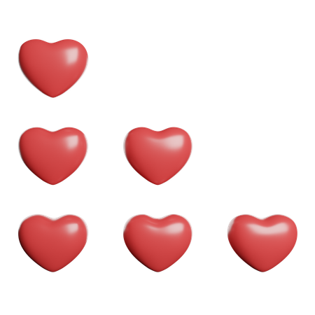 Hearts  3D Icon