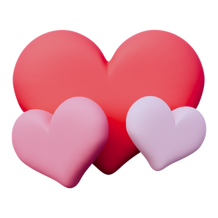 Hearts  3D Icon