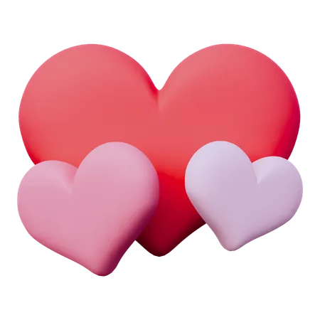 Hearts  3D Icon