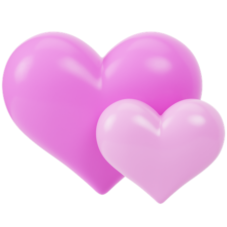 Hearts  3D Icon