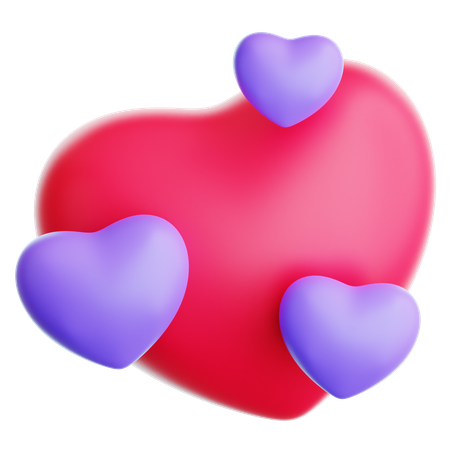 Hearts  3D Icon