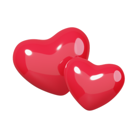 Hearts  3D Icon