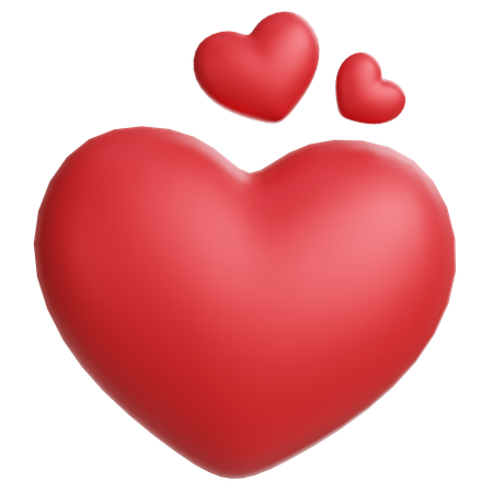 Hearts  3D Icon