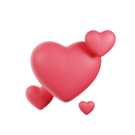 Hearts  3D Icon