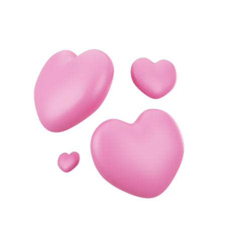 Hearts  3D Icon