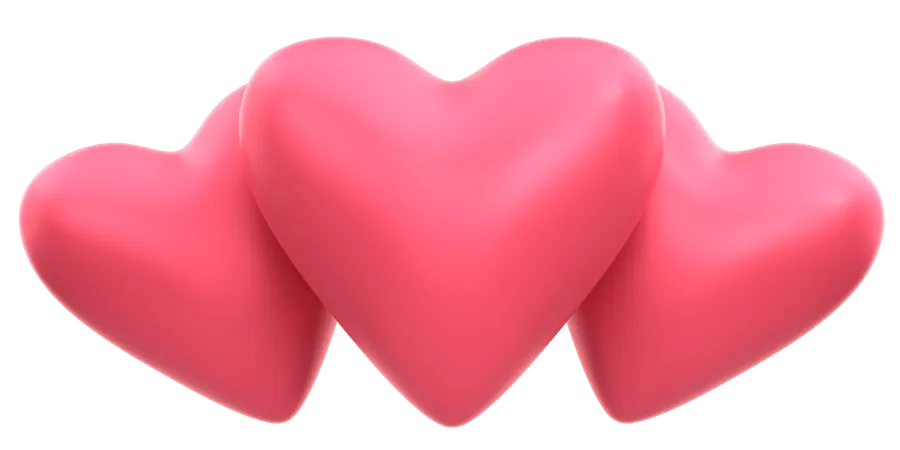 Hearts  3D Icon