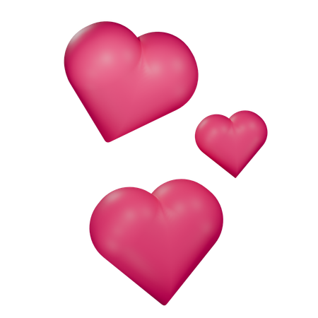 Hearts  3D Icon