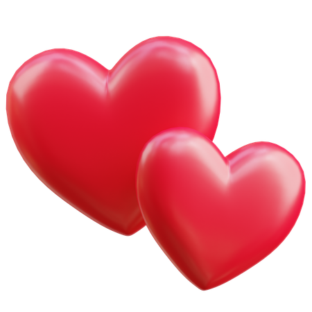 Hearts  3D Icon