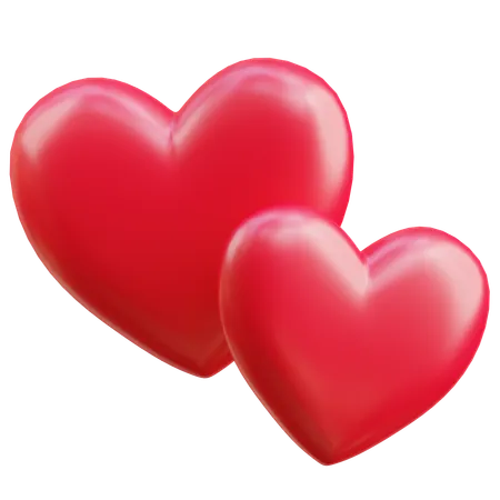 Hearts  3D Icon