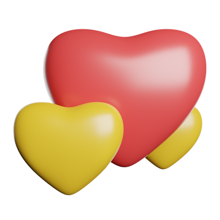 Hearts  3D Icon