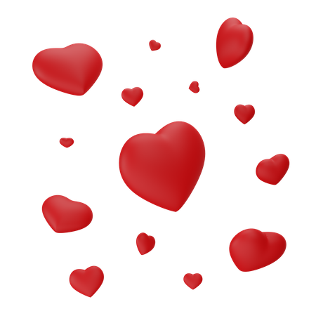 Hearts  3D Icon