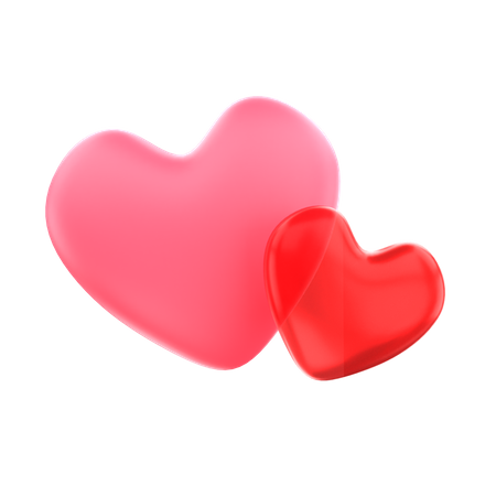 Hearts  3D Icon