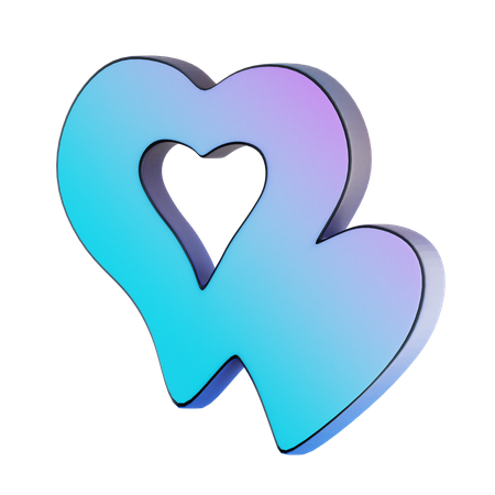 Hearts  3D Icon