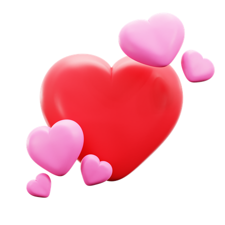 Hearts  3D Icon