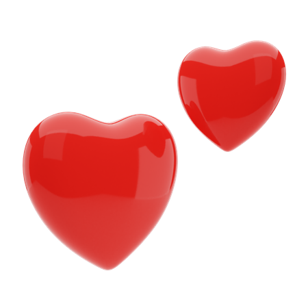 Hearts 3D Illustration