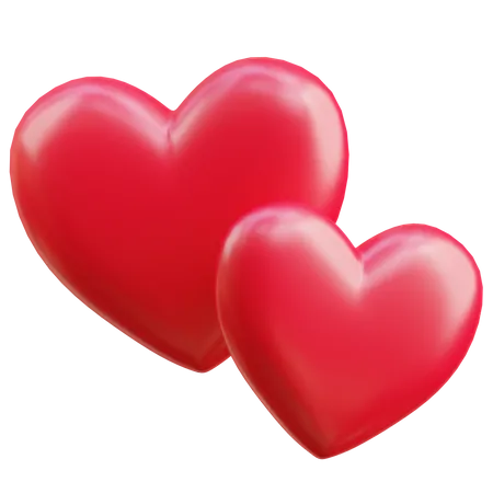 Hearts 3D Illustration