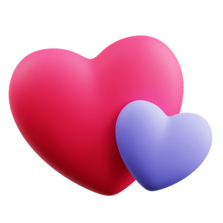 Hearts  3D Icon