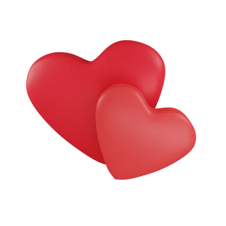 Hearts 3 D Icon Contains PNG BLEND GLTF And OBJ Files 3D Icon