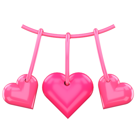 Hearts Decoration  3D Icon