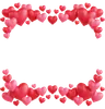 Hearts Frame Ornament