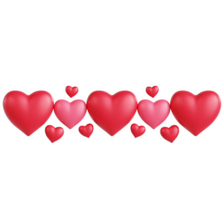 Hearts Frame Ornament  3D Icon