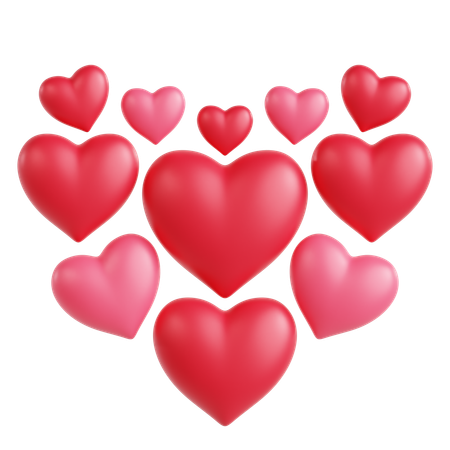 Hearts Frame Ornament  3D Icon