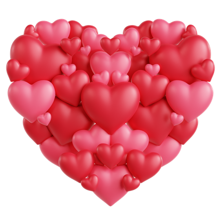 Hearts Frame Ornament  3D Icon