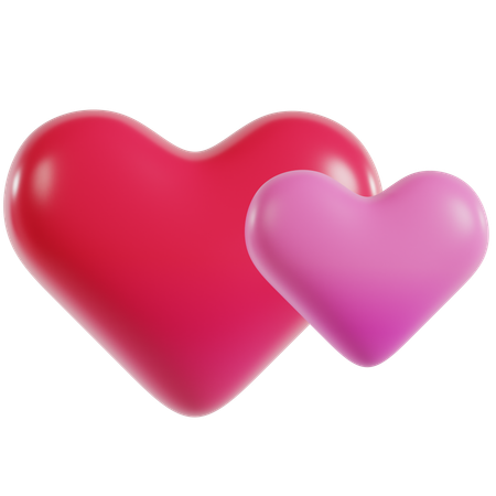 Hearts United Together  3D Icon