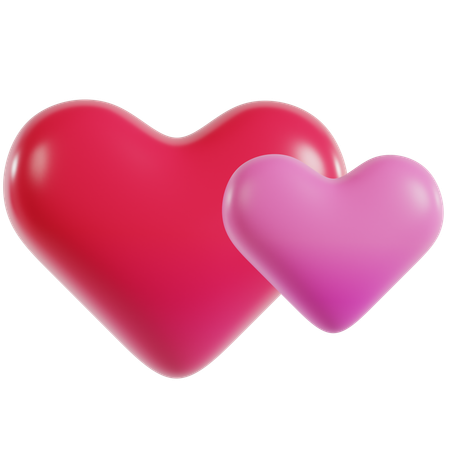 Hearts United Together  3D Icon
