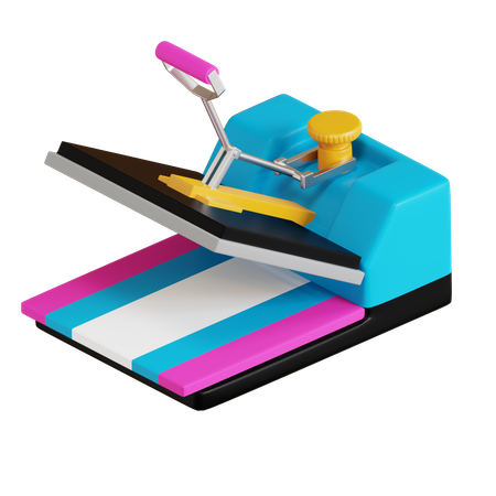 Heat Press Machine  3D Icon